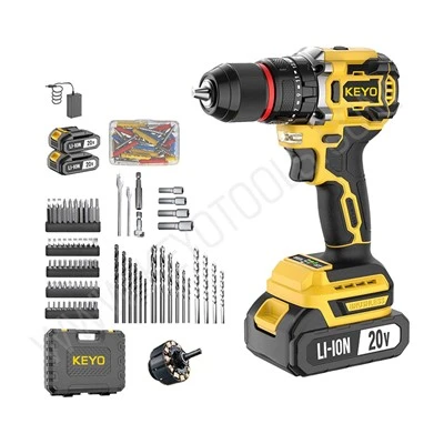 Kit di utensili per trapano a batteria per riparazioni domestiche senza spazzole da 20 V